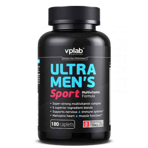 VPLab, Ultra Men's Sport Multivitamin Formula, 180кап.