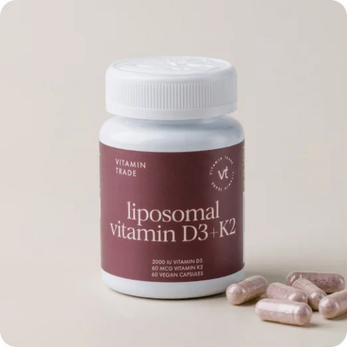 VITAMIN TRADE Liposomal vitamin D3+K2 / Липосомальный витамин Д3+К2 60 к VITAMIN TRADE Liposomal vitamin D3+K2 / Липосомальный витамин Д3+К2 60 к