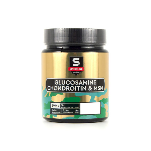 SportLine Nutrition Glucosamine & Chondroitin & MSM Powder 300g